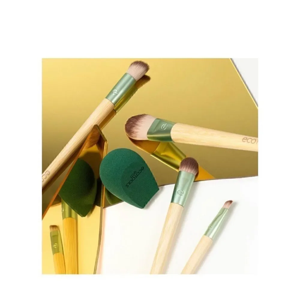 $11🌟 ECOTOOLS Dash Of Glow 5 Piece Limited Edition Makeup Brush Set